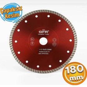 Resim Gfb Hassas Kesim Elmas Testere Çapaksız Kesim 180 mm Seramik Porselen 