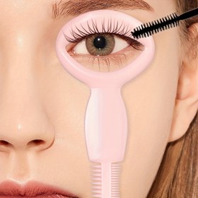 Resim 1 Adet Eyeliner Şablonu, Mascara Kalkanı Koruyucu, Mascara Uygulama Aracı Taraklı, Kirpik Uygulama Aracı 