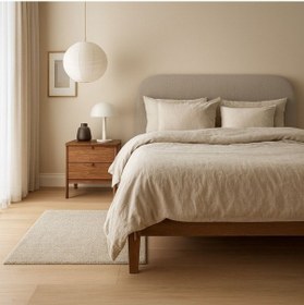 Resim Queen Yüksek Emici Kaymaz Tabanlı Yolluk/banyo Paspası Bej 80x120 Cm Bej 