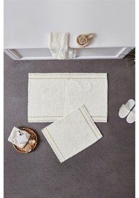 Resim Doquhome Dora Banyo Paspası Krem&vizon 60x100cm Krem 