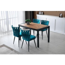 Resim Lato Masa, Luna Sandalye , Atlantik Çam, 74x120 Açık Ceviz 