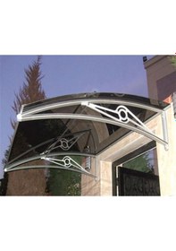 Resim Tf Prolüx Kapı Üstü 15,17 Alüminyum Ayaklı Sundurma 170 X 150 Gri 