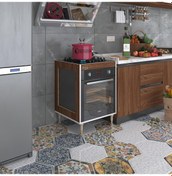 Resim Kenzlife Ankastre Modülü Kabini Emir Timur3 Cvz 89-81 60 56 Fırın Ocak Dolabı Ayarlı Ayaklı 