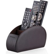 Resim Sonorous 5 Gözlü Deri Kumandalık Standı - Kahverengi 