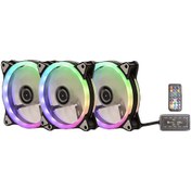 Resim Performax Aurora Rgb 120Mm Kumandalı Üçlü Fan Kiti 