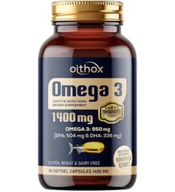 Resim Oithox Omega 3 Balık Yağı 1400 MG 30 Kapsül 