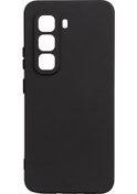 Resim İnfinix Hot 50 Pro 4g Kılıf Biye Yumuşak Silikon Case Siyah 