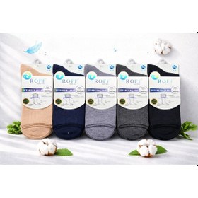 Resim Roff Erkek Bambu Şeker Soket Çorap 14405 - 6 Adet Karışık Renk 