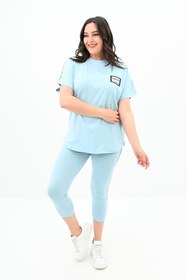 Resim Koza Butik Kadın Büyük Beden Taytlı Takım 3697-23 