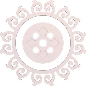 Resim Motifpiyer Tavan Spot Göbek Motifli Yuvarlak-01-13-Dış Çıtalı 