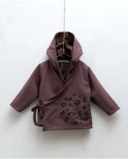 Resim Ümranbaby Unisex Model Kız Erkek Çocuk Çift Taraflı Kapüşonlu Bağlamalı Leopar Desen Sweat 