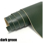 Resim Kendinden Yapışkanlı Deri Tamir Bandı Yama Kanepe Araba Koltuğu Mobilya İçin Dark Green 50x120cm 