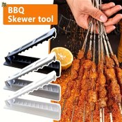 Resim BBQ Izgara Aracı - Yeni Tek Sıra Et Izgara Yapıcı, Yeniden Kullanılabilir Plastik BBQ Izgara Yapıcı, Açık Hava Piknikleri ve Izgara Yapımı İçin İdeal, Lezzetli Et Izgaraları Yapımı İçin İdeal, Piknik Gereksinimleri | Yeniden Kullanılabilir Izgara Yapıcı | Dayanıklı Plastik, Izgara Yapıcı 