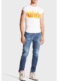 Resim Dsquared2 Erkek Kot Pantolon S71lb1412 S30872 470 Lacivert 