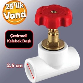 Resim Küresel PPRC Dönme Kelebek Vana Plastik 25lik Pvc Vanası Dişsiz Boru Kaynak Makine Bağlantı 25 mm 