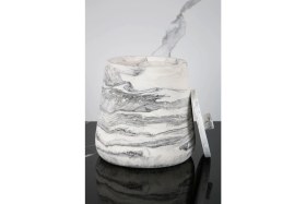 Resim 2 Parça Beton Çöp Kovası Banyo Mutfak Tuvalet Wc 18 cm 4 Litre Kapaklı Kutu 