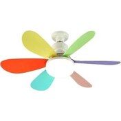 Resim Tongxida 5 Renkli Karartma E27 Fan Lambası Çocuk Odası Ev Yatak Odası Beyaz 5229 