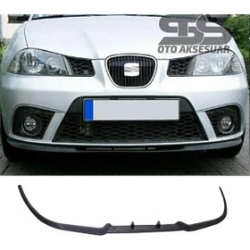 Resim STS Oto Aksesuar Seat Ibiza Mk4 Cupra R Uyumlu Ön Lip Mat Siyah Ön Tampon Lip Uyumlu 