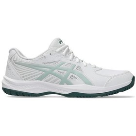 Resim Asics Court Slide 4 Erkek Beyaz Mavi Tenis Ayakkabısı 