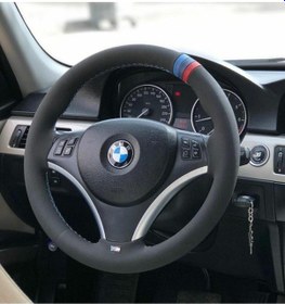 Resim Bmw - M Çizgili Oto Direksiyon Kılıfı 