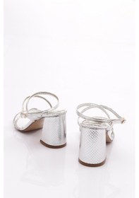 Resim Dgn 7610 Kadin Abiye Ayakkabi 7610-1710-R6134 Gümüş 