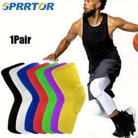 Resim 1 Çift Bal Petekli Diz Pedleri - Basketbol, Voleybol, Futbol ve Spor Desteği için Sıkıştırma Bacak Kollukları 
