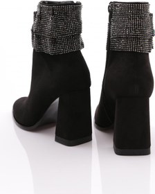 Resim Dgn 5024 Kadin Bot Siyah Süet 