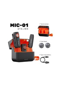 Resim Hohem Mıc-01 Wireless 2 Kişilik Yaka Mikrofonu Lightning 