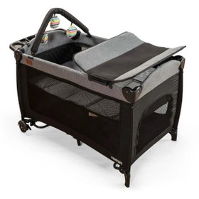 Resim Mcn Comfier Park Yatak Sallanır Cibinlikli Oyun Parkı Beşik 70x110 Cm - Siyah 