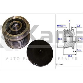 Resim İna 1204177 ALTERNATÖR KASNAĞI OPEL ASTRA-J (1.3CDTI/1.4/1.4T/1.6/1.6T) 10- / INSIGNIA-A (1.4T/1.6/1.6T 