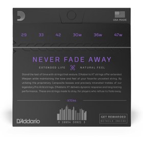 Resim D'Addario XTC44 XT Silver Plated Copper Klasik Gitar Tel Seti | Extra Hard Tension, Kompozit Çekirdek, Gümüş Kaplama Baslar ve Uzatılmış Performans Ömrü 