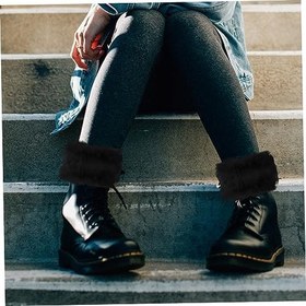 Resim CALLARON 1 Çift Kürk Bot Galoşları Ayakkabı Kadın Kış Çizmeler Ayakkabı Aksesuarı Bacak Isıtıcıları Bacak Kapağı Kış Bacak Isınma Sıcak Tutmak Sıcak 