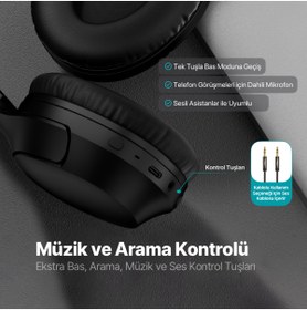 Resim Ttec SoundMax 3 Kulaküstü Kablosuz Bluetooth Kulaklık 2KM150S 