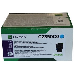 Resim Lexmark C2350C0 1.000 Sayfa Cyan Mavi Toner C2325-2425-2535 MC232 