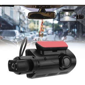 Resim Go İthalat Araç İçi & Dışı Çift Lensli WiFi Kamera - 1080P HD,Gece Görüşlü, G-Sensörlü DVR Dashcam (5306) 