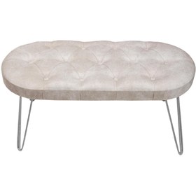 Resim Zem Louca Bench Kırık Beyaz Silver Ayaklı 