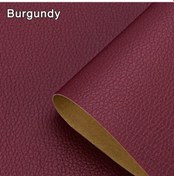 Resim Kendinden Yapışkanlı Deri Tamir Yama Bandı Kendinden Yapışkanlı Ev Dıy Düzeltme Burgundy 10cm X 20cm 