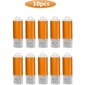 Resim 10 Adet/grup Kişiselleştirilmiş Logo Usb 2.0 Anahtar Şekli Metal Bellek U Sopa Koyu Gri 1gb Diğer 