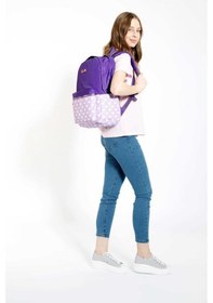 Resim Kaukko Soft Floral Sırt Çantası Purple K1492 