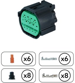 Resim Kum Far Soketi 14 Pin Kablosuz 