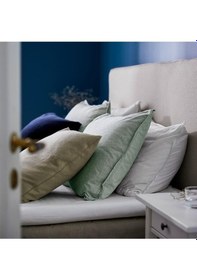 Resim Bergpalm Tek Kişilik Nevresim Takımı Meridyendukkan Çizgili Model Su Yeşili 150x200 Cm 