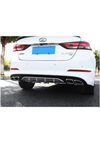Resim Hyundai Elantra Arka Difüzör Çift Çıkış Egzoz 2017 