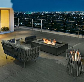 Resim Ecosmart Fire Wharf 65 Fire Graphite Sepha Tipi Şömine 