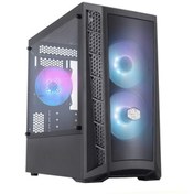 Resim Cooler Master MasterBox MB311L 600W RGB 3x120mm Fanlı Tempered Glass pencereli Siyah MicroATX Kasa 