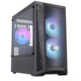 Resim Cooler Master MasterBox MB311L 600W RGB 3x120mm Fanlı Tempered Glass pencereli Siyah MicroATX Kasa 