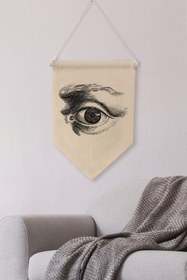 Resim Ofis Duvar Dekoru, Pinterest Oda Dekoru, Sanat Serisi, Kanvas Flama Askılı Duvar Örtüsü NO:446 - Renkli - 14 / 50 x 70 