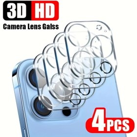 Resim For iPhone 11/11 Pro/11 Pro Max/12/12 Pro/12 Pro Max/13/13 Pro/13 Pro Max/14/14 Plus/14 Pro/14 Pro Max/15/15 Plus/15 Pro/15 Pro Max/16/16 Plus/16 Pro/16 Pro Max için Tam Kapsam 3D HD Net Kamera Lensi Koruyucu, Elektrostatik Emilim, Kabarcık-Free Kurulum ile 4 Adet Sertleştirilmiş Cam Ekran Koruması 