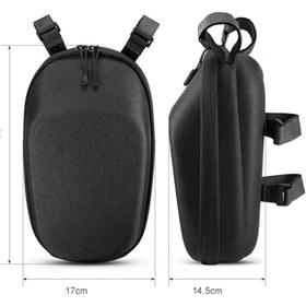 Resim Streak Elektrikli Scooter Bisiklet Çantası Ön Asma Gidon Çanta Su Geçirmez 