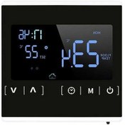 Resim Pazly Programlanabilir Elektrikli Yerden Isıtma Termostatı, Akıllı Lcd Dokunmatik Ekran, Beyaz, 86x86mm Beyaz 