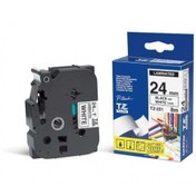Resim Brother TZE-251 Beyaz Lamine Etiket 24mm 